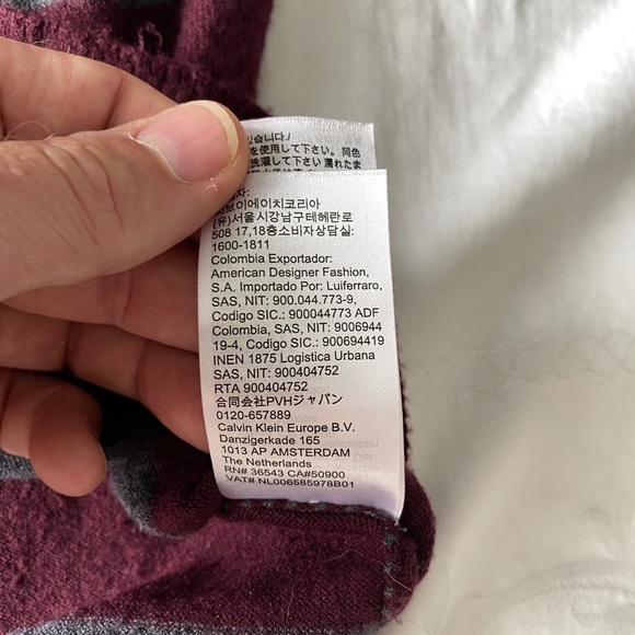 Calvin Klein Jeans Women's Burgundy Striped Turtleneck Sweater Size‎ X-Large - Picture 8 of 13